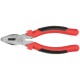 Плоскогубцы комбинированные "Стандарт" красно-черные пластиковые ручки, полированная сталь 165 мм FIT IT