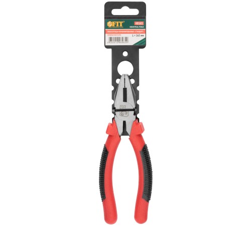 Плоскогубцы комбинированные "Стандарт" красно-черные пластиковые ручки, полированная сталь 165 мм FIT IT Плоскогубцы комбинированные "Стандарт" красно-черные пластиковые ручки, полированная сталь 165 мм FIT IT
