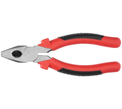 Плоскогубцы комбинированные "Стандарт" красно-черные пластиковые ручки, полированная сталь 165 мм FIT IT Плоскогубцы комбинированные "Стандарт" красно-черные пластиковые ручки, полированная сталь 165 мм FIT IT