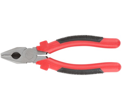 Плоскогубцы комбинированные "Стандарт" красно-черные пластиковые ручки, полированная сталь 180 мм FIT IT Плоскогубцы комбинированные "Стандарт" красно-черные пластиковые ручки, полированная сталь 180 мм FIT IT