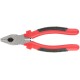 Плоскогубцы комбинированные "Стандарт" красно-черные пластиковые ручки, полированная сталь 180 мм FIT IT