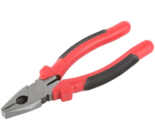 Плоскогубцы комбинированные "Стандарт" красно-черные пластиковые ручки, полированная сталь 180 мм FIT IT Плоскогубцы комбинированные "Стандарт" красно-черные пластиковые ручки, полированная сталь 180 мм FIT IT