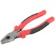 Плоскогубцы комбинированные "Стандарт" красно-черные пластиковые ручки, полированная сталь 180 мм FIT IT