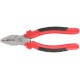 Плоскогубцы комбинированные "Стандарт" красно-черные пластиковые ручки, полированная сталь 180 мм FIT IT