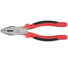 Плоскогубцы комбинированные "Стандарт" красно-черные пластиковые ручки, полированная сталь 200 мм FIT IT Плоскогубцы комбинированные "Стандарт" красно-черные пластиковые ручки, полированная сталь 200 мм FIT IT