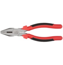 Плоскогубцы комбинированные "Стандарт" красно-черные пластиковые ручки, полированная сталь 200 мм FIT IT Плоскогубцы комбинированные "Стандарт" красно-черные пластиковые ручки, полированная сталь 200 мм FIT IT