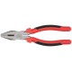 Плоскогубцы комбинированные "Стандарт" красно-черные пластиковые ручки, полированная сталь 200 мм FIT IT