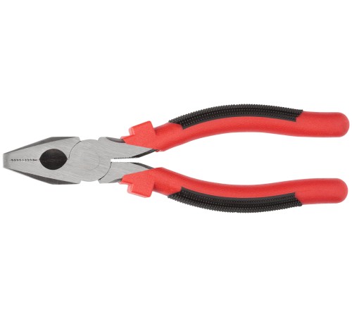 Плоскогубцы комбинированные "Стандарт" красно-черные пластиковые ручки, полированная сталь 200 мм FIT IT Плоскогубцы комбинированные "Стандарт" красно-черные пластиковые ручки, полированная сталь 200 мм FIT IT