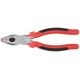 Плоскогубцы комбинированные "Стандарт" красно-черные пластиковые ручки, полированная сталь 200 мм FIT IT