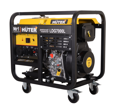 Электрогенератор дизельный LDG 7000L Huter