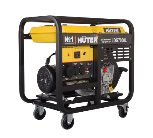 Электрогенератор дизельный LDG 7000L Huter