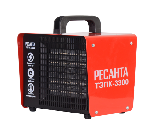 Тепловая электрическая пушка ТЭПК-3000 (ТЭПК-3300) (керам.нагревательный элемент) Ресанта