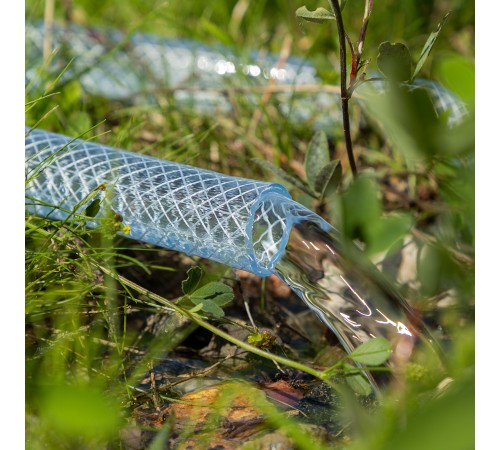 Шланг поливочный прозрачный армированный 3-х слойный, 1/2
