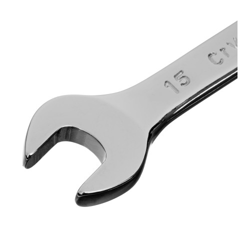 Ключ комбинированный, 15 мм, CrV, полированный хром Matrix