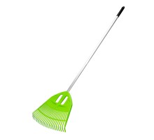 Грабли веерные пластиковые, 495 х 1680 мм, 23 плоских зуба, алюминиевый черенок, Palisad