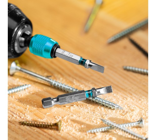 Бита SL5,0х50мм, сталь S2, шестигр., 10шт. Gross