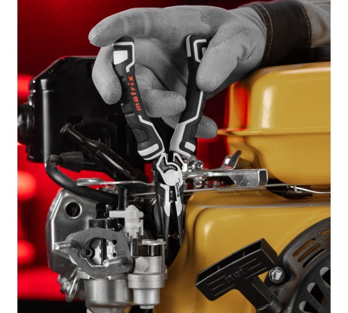 Длинногубцы прямые 165 мм, усиленная система, Pro Matrix