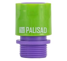 Соединитель пластмассовый, быстросъемный, внешняя резьба 3/4 Palisad