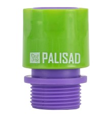 Соединитель пластмассовый, быстросъемный, внешняя резьба 3/4 Palisad Соединитель пластмассовый, быстросъемный, внешняя резьба 3/4 Palisad