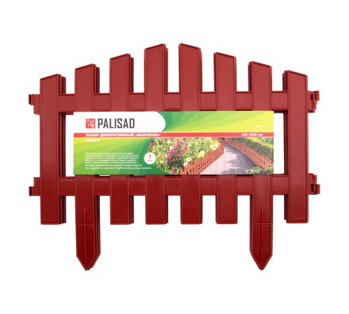 Забор декоративный "Марокко", 28 х 300 см, терракот, Palisad Забор декоративный "Марокко", 28 х 300 см, терракот, Palisad
