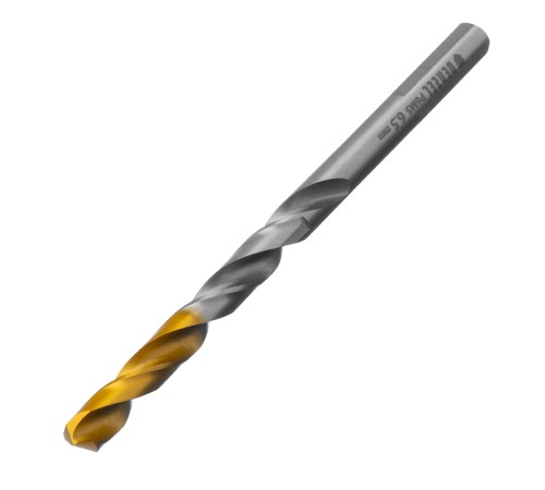 Сверло спиральное по металлу 6,5 x 100 мм, Р6М5, Golden Tip  Denzel