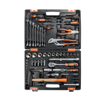 Набор инструментов, 1/2", 1/4", CrV, пластиковый кейс 76 предмета Вихрь