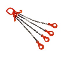 Строп цепной TOR 4СЦ г/п 63,0 т 10,0 м с укорачивающими и самозакрывающимися крюками