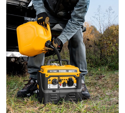 Генератор инверторный GS-1100iF, 1,1 кВт, 230 В, ручной старт DENZEL