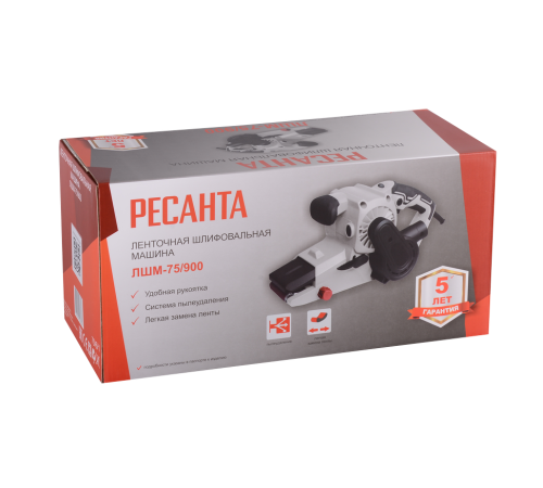 Ленточная шлифовальная машина Ресанта ЛШМ-75/900