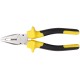 Плоскогубцы комбинированные "Старт" черно-желтые прорезиненные ручки, хром-никелевое покрытие 165 мм FIT IT