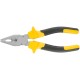 Плоскогубцы комбинированные "Старт" черно-желтые прорезиненные ручки, хром-никелевое покрытие 180 мм FIT IT