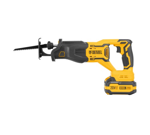 Пила сабельная аккумуляторная бесщет. RS-250, Li-Ion, 20 В Denzel