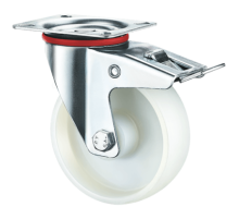 Колесо поворотное полипропилен SRCnb 42 100 мм с тормозом (F)