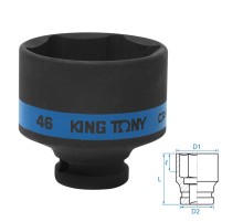 Головка торцевая ударная шестигранная 1/2", 46 мм KING TONY 453546M Головка торцевая ударная шестигранная 1/2", 46 мм KING TONY 453546M