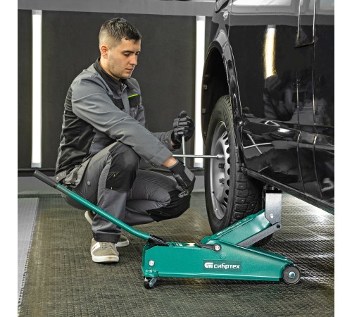 Домкрат гидравлический подкатной, 3 т, 192-532 мм, SUV Сибртех