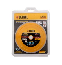 Диск алмазный, отрезной сплошной, 180 х 22.2 мм, мокрая резка Denzel