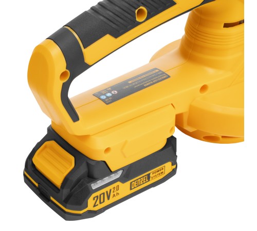 Воздуходувка аккумуляторная, AB-500, 65 м/с, 500 м³/ч, Li-Ion, 20 В Denzel