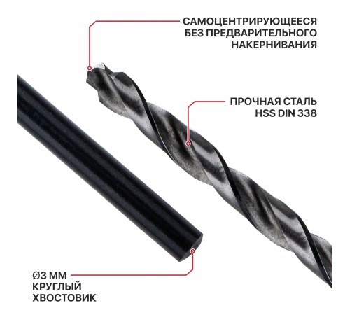 Сверло по металлу самоцентрирующееся P.I.T. DRUA AMED16-0003