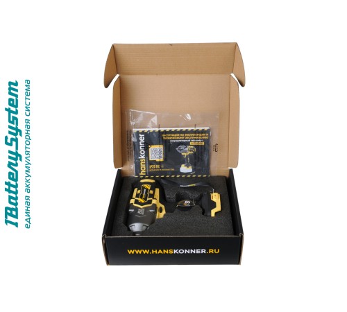 Аккумуляторный ударный гайковерт Hanskonner HCD18100S 1BatterySystem Аккумуляторный ударный гайковерт Hanskonner HCD18100S 1BatterySystem