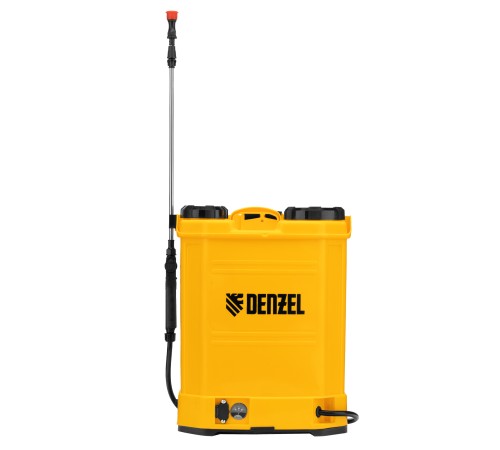 Опрыскиватель ранцевый аккумуляторный D-16LA, 16 л, щелочной акк., 12 В, 8 Ач// Denzel