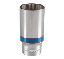 Головка торцевая глубокая двенадцатигранная 3/8", 24 мм KING TONY 323024M Головка торцевая глубокая двенадцатигранная 3/8", 24 мм KING TONY 323024M