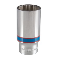 Головка торцевая глубокая двенадцатигранная 3/8", 24 мм KING TONY 323024M