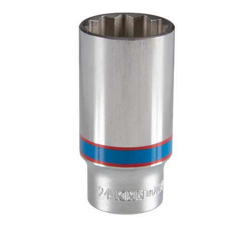 Головка торцевая глубокая двенадцатигранная 3/8", 24 мм KING TONY 323024M Головка торцевая глубокая двенадцатигранная 3/8", 24 мм KING TONY 323024M