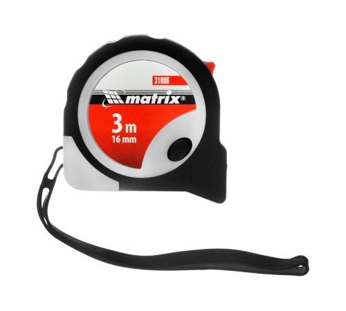 Рулетка Continuous fixation,3 м х 16 мм,двухкомпонентный корпус,плавная фиксация Matrix Рулетка Continuous fixation,3 м х 16 мм,двухкомпонентный корпус,плавная фиксация Matrix