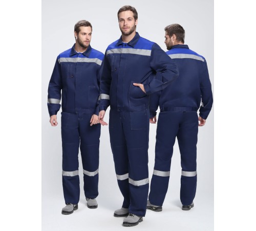 Костюм Легион-1 СОП CH (тк.Смесовая,210) брюки, т.синий/васильковый