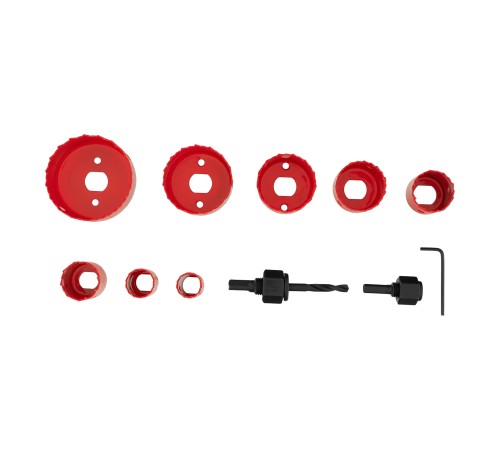 Набор кольцевых пил по дереву, 19-64 мм, 11 предметов Matrix