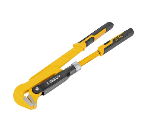 Ключ трубный рычажный №0, 3/4", цельнокованый, CrV, тип "L" Denzel