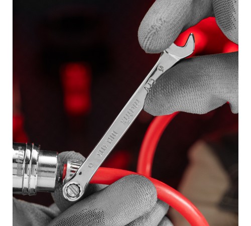 Ключ комбинированный, 6 мм, CrV, полированный хром Matrix