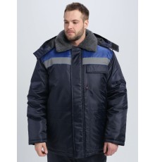 Куртка зимняя Бригада NEW (тк.Оксфорд), т.синий/васильковый