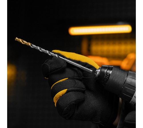 Сверло спиральное по металлу 6 х 139 мм, Р6М5, Golden Tip, удлиненное Denzel